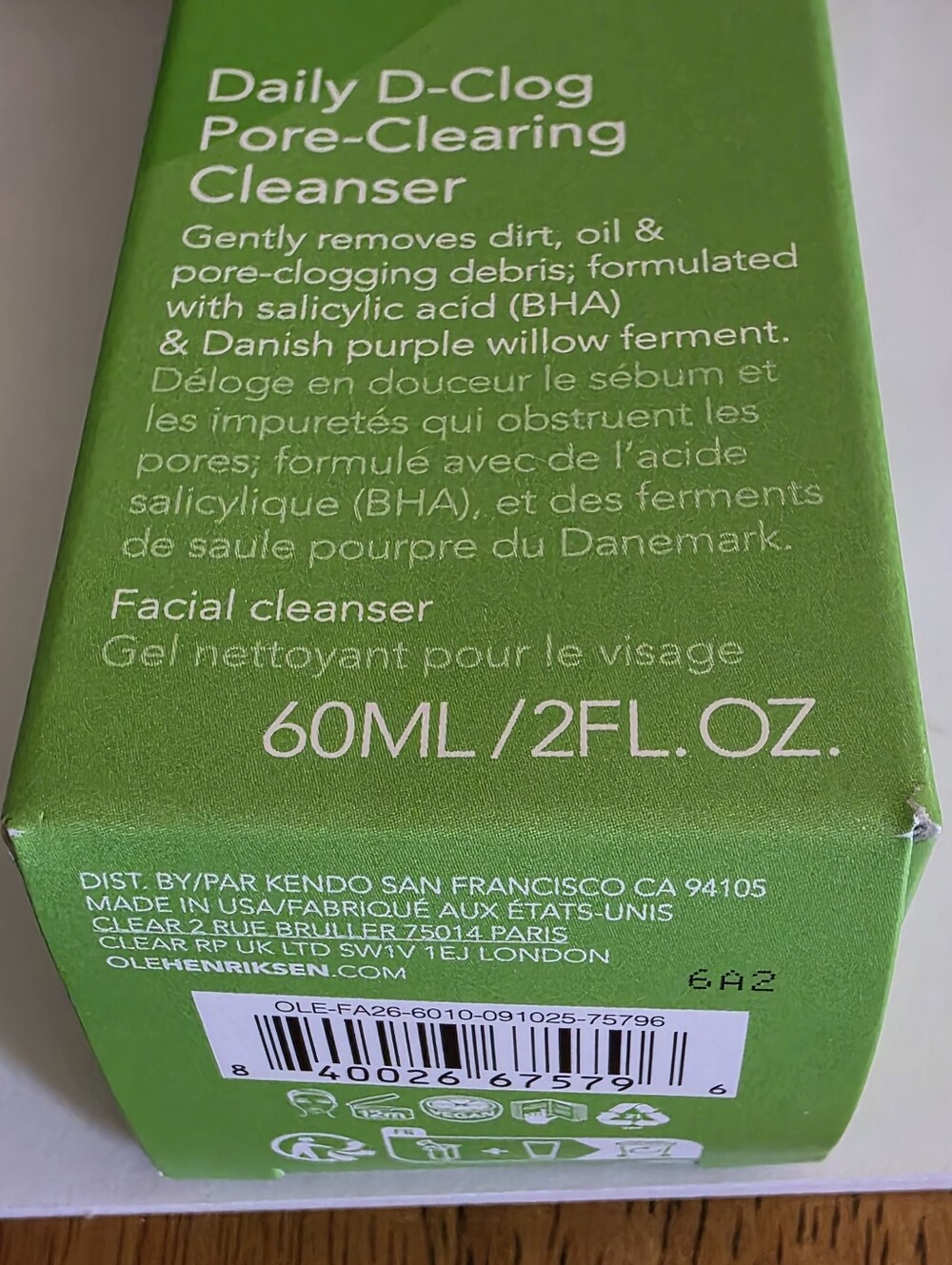 OLEHENRIKSEN Daily D-Clog Pore-Clearing Cleanser 2 Oz. BNIB - Picture 5 of 5